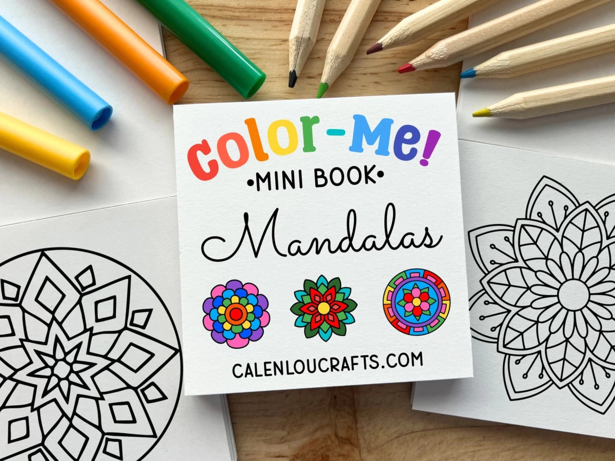 Mandala Mindfulness Mini Coloring Book - Calenlou Crafts Arts & Crafts sold by Rosebud & Jo