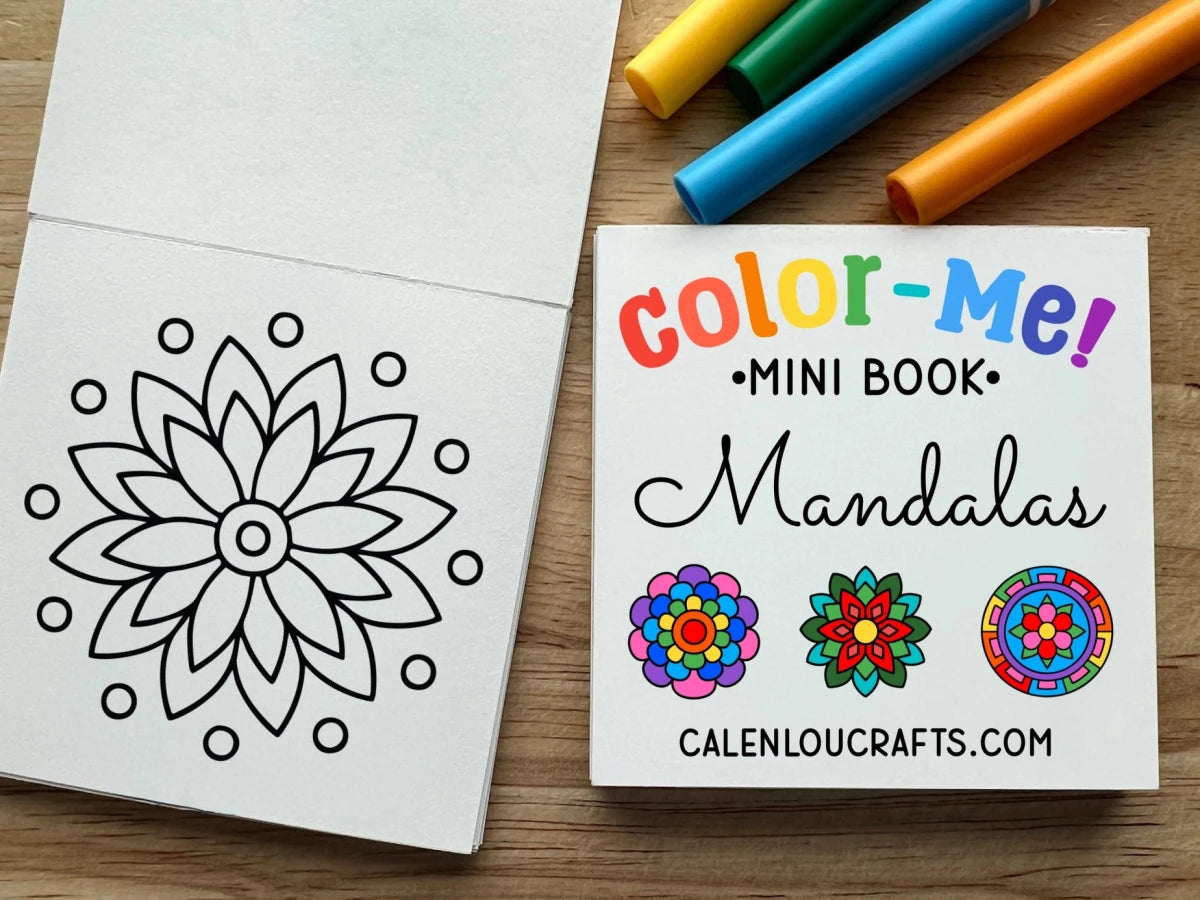 Mandala Mindfulness Mini Coloring Book - Calenlou Crafts Arts & Crafts sold by Rosebud & Jo