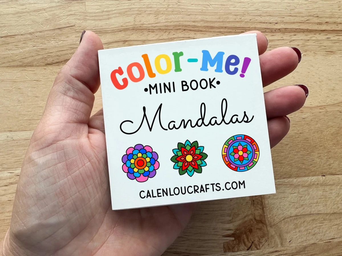 Mandala Mindfulness Mini Coloring Book - Calenlou Crafts Arts & Crafts sold by Rosebud & Jo