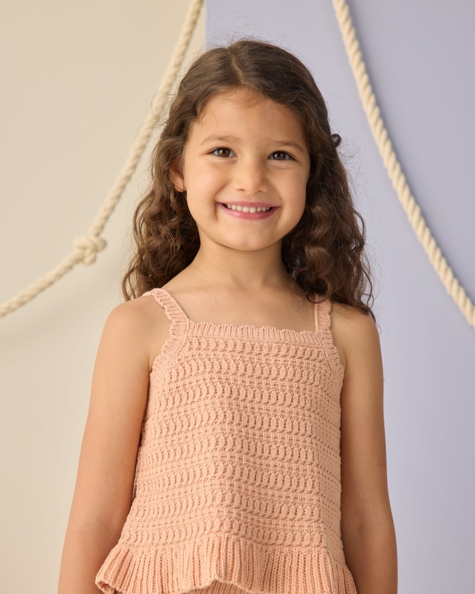 Mari Knit Set || Melon - Rylee + Cru Top & Bottom Sets sold by Rosebud & Jo