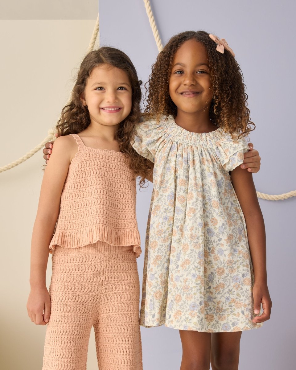 Mari Knit Set || Melon - Rylee + Cru Top & Bottom Sets sold by Rosebud & Jo