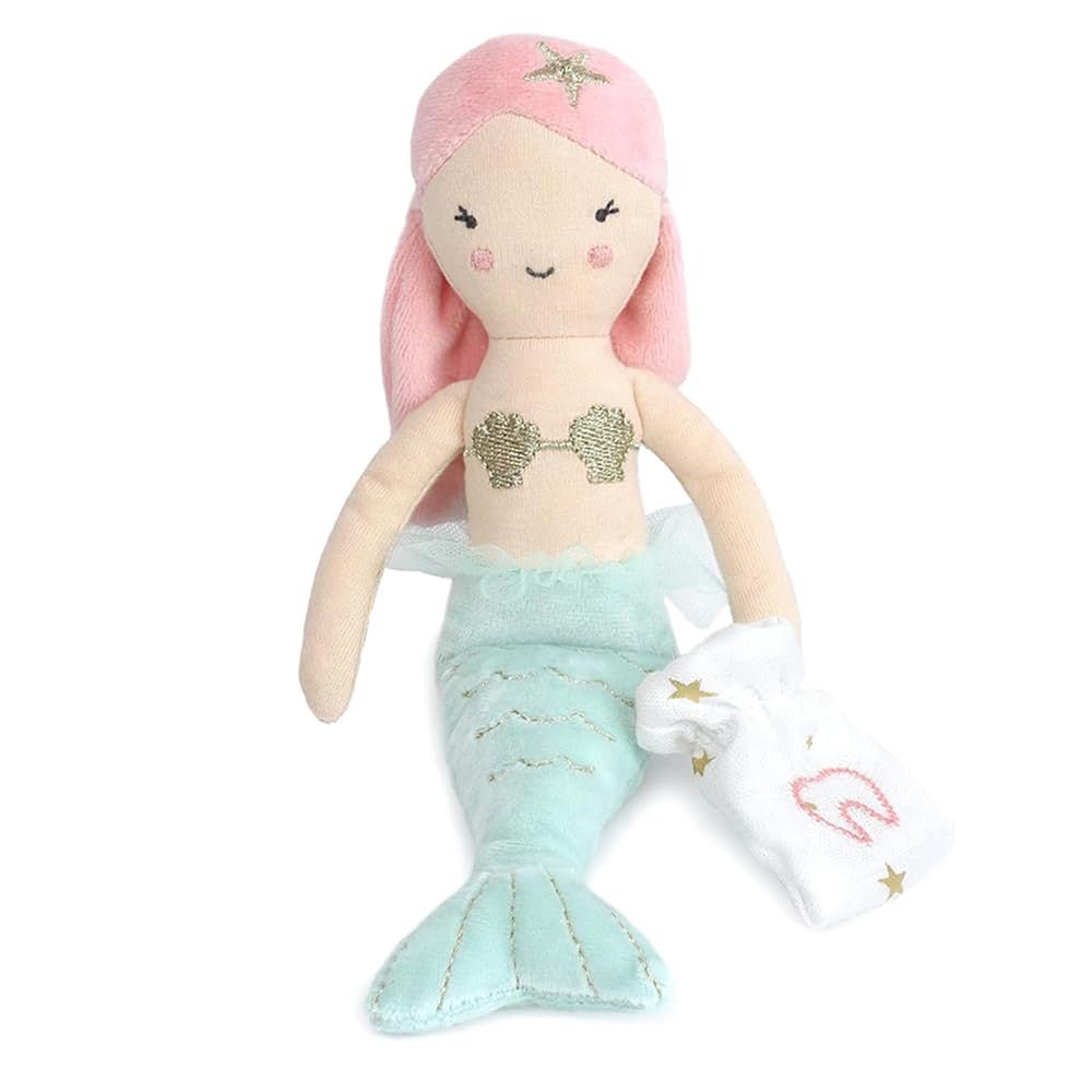 Mermaid Tooth Fairy Doll - MON AMI Stuffed Animals sold by Rosebud & Jo