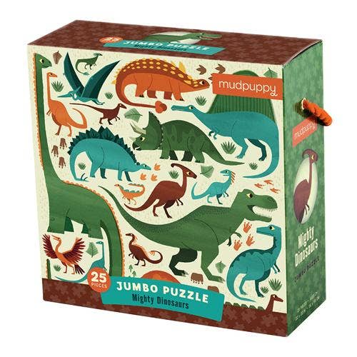 Mighty Dinosaurs Jumbo Puzzle - Chronicle Books Puzzle sold by Rosebud & Jo