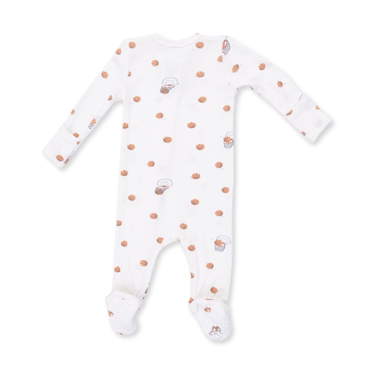 Mini Basketballs - 2 Way Zipper Footie - Angel Dear Footies sold by Rosebud & Jo