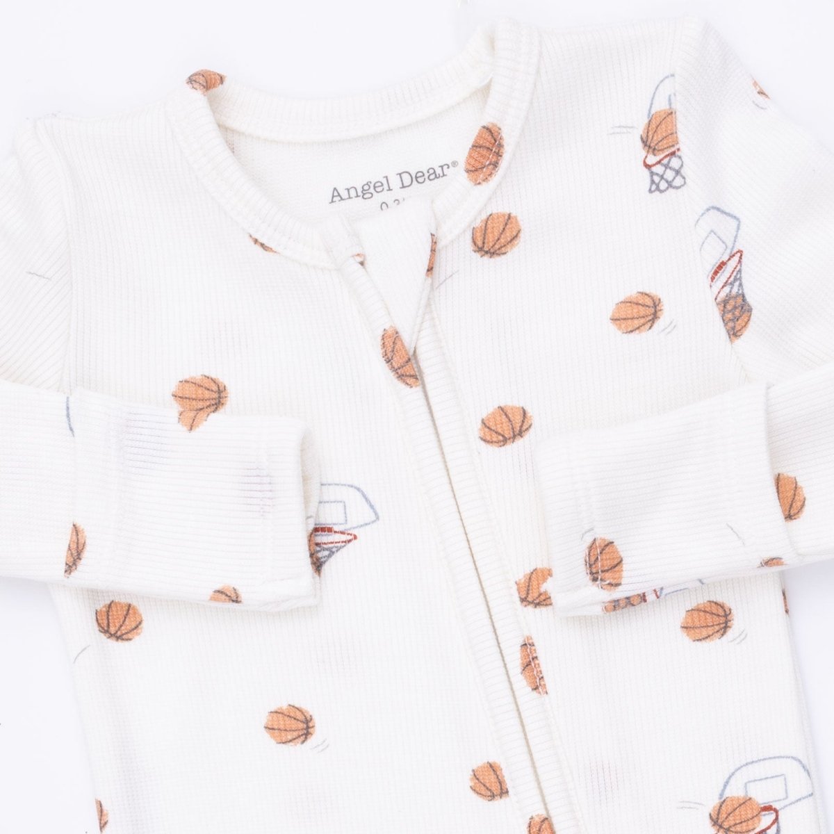 Mini Basketballs - 2 Way Zipper Footie - Angel Dear Footies sold by Rosebud & Jo