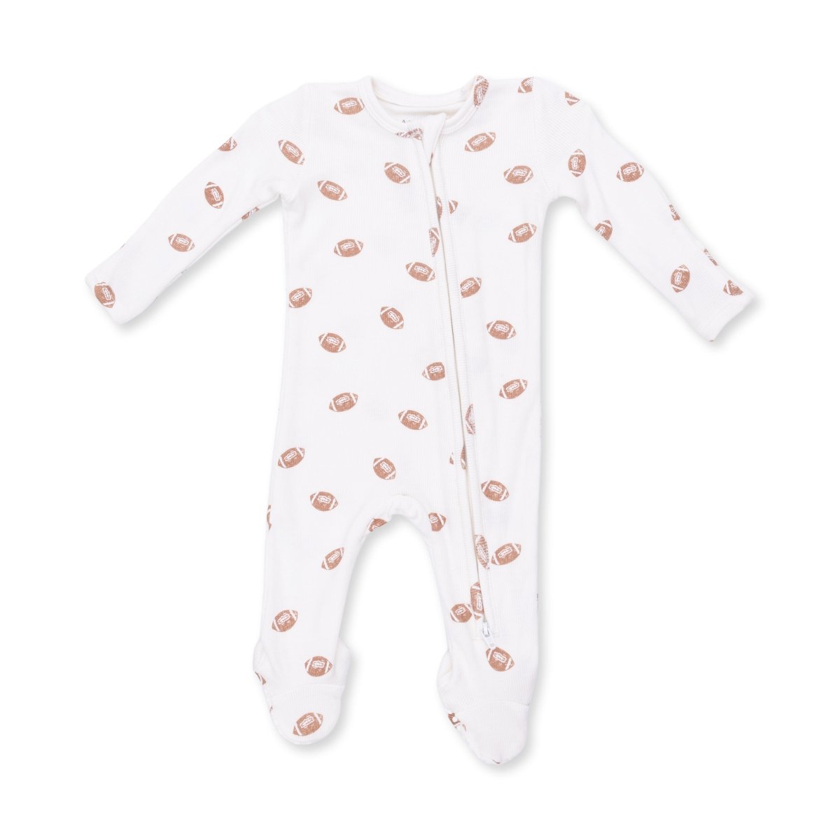 Mini Footballs - 2 Way Zipper Footie - Angel Dear Footies sold by Rosebud & Jo
