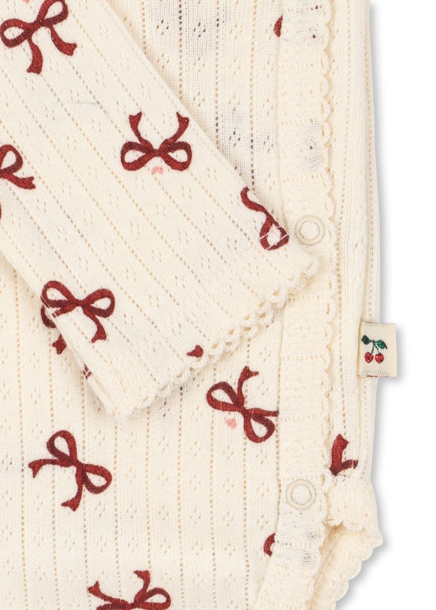 Minnie Bow Rouge Onesie - Konges Sløjd A/S Baby & Toddler Clothing sold by Rosebud & Jo