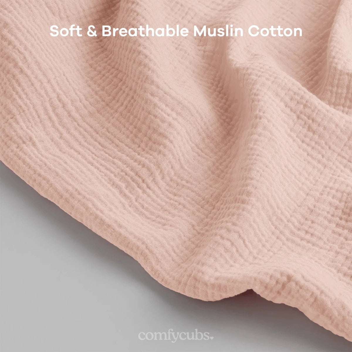 Muslin Nursing Cover - Blush - Comfy Cubs Pregnancy & Postpartum Essentials sold by Rosebud & Jo