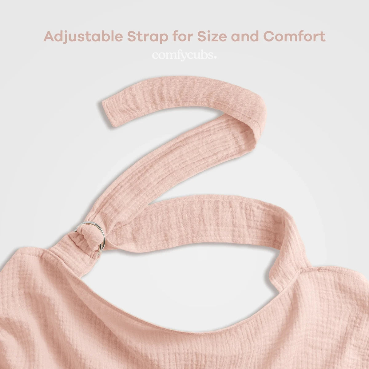 Muslin Nursing Cover - Blush - Comfy Cubs Pregnancy & Postpartum Essentials sold by Rosebud & Jo