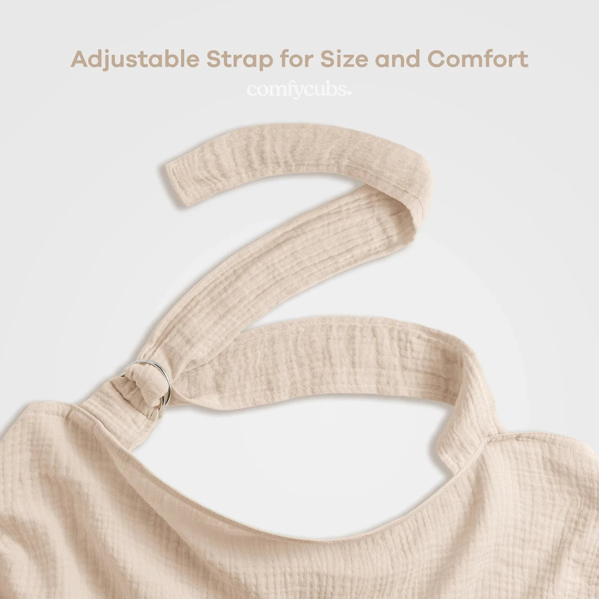 Muslin Nursing Cover - Sand - Comfy Cubs Pregnancy & Postpartum Essentials sold by Rosebud & Jo