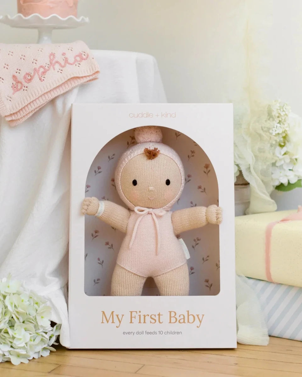 My First Baby - Blush - Cuddle + Kind Toys sold by Rosebud & Jo