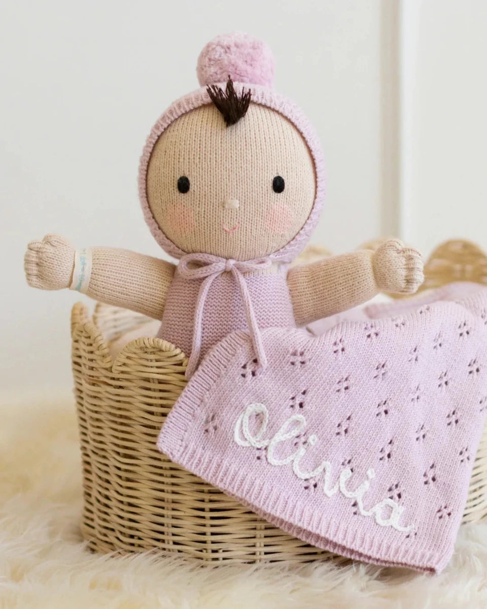 My First Baby - Lavender - Cuddle + Kind Toys sold by Rosebud & Jo