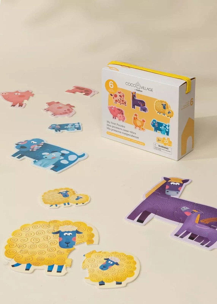 My first Puzzles: Farm Animals - Coco Village Toys sold by Rosebud & Jo