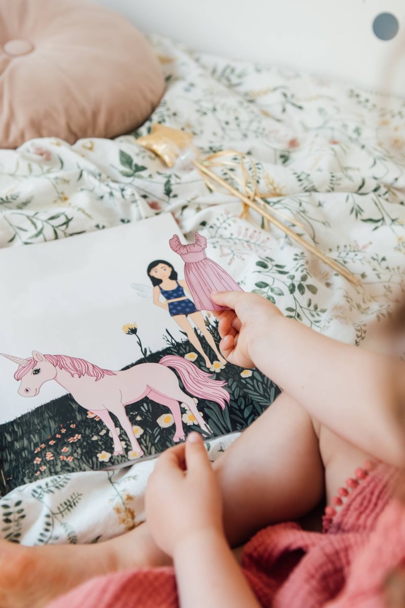 My Sticker Storybook: Fairies and Unicorns - Paige Tate & Co. Art sold by Rosebud & Jo