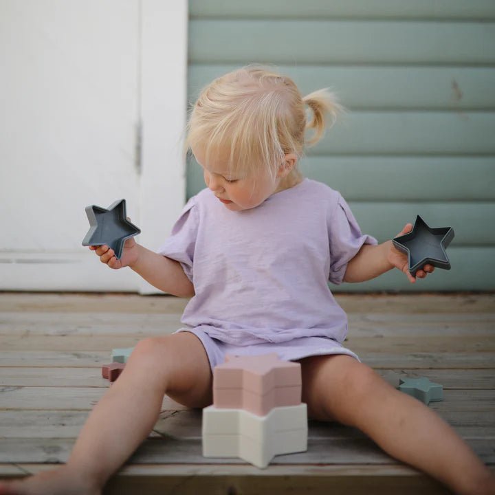 Nesting Stars - mushie Toys sold by Rosebud & Jo