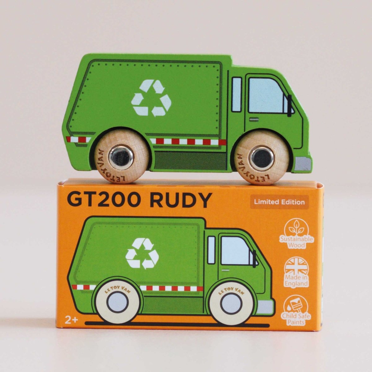 No. 36 GT200 Rudy Recycling Truck - Le Toy Van, Inc. Toys sold by Rosebud & Jo