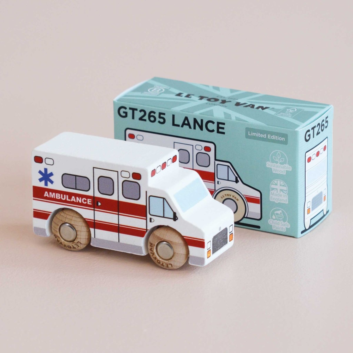 No. 43 GT265 Lance Ambulance - Le Toy Van, Inc. Toys sold by Rosebud & Jo