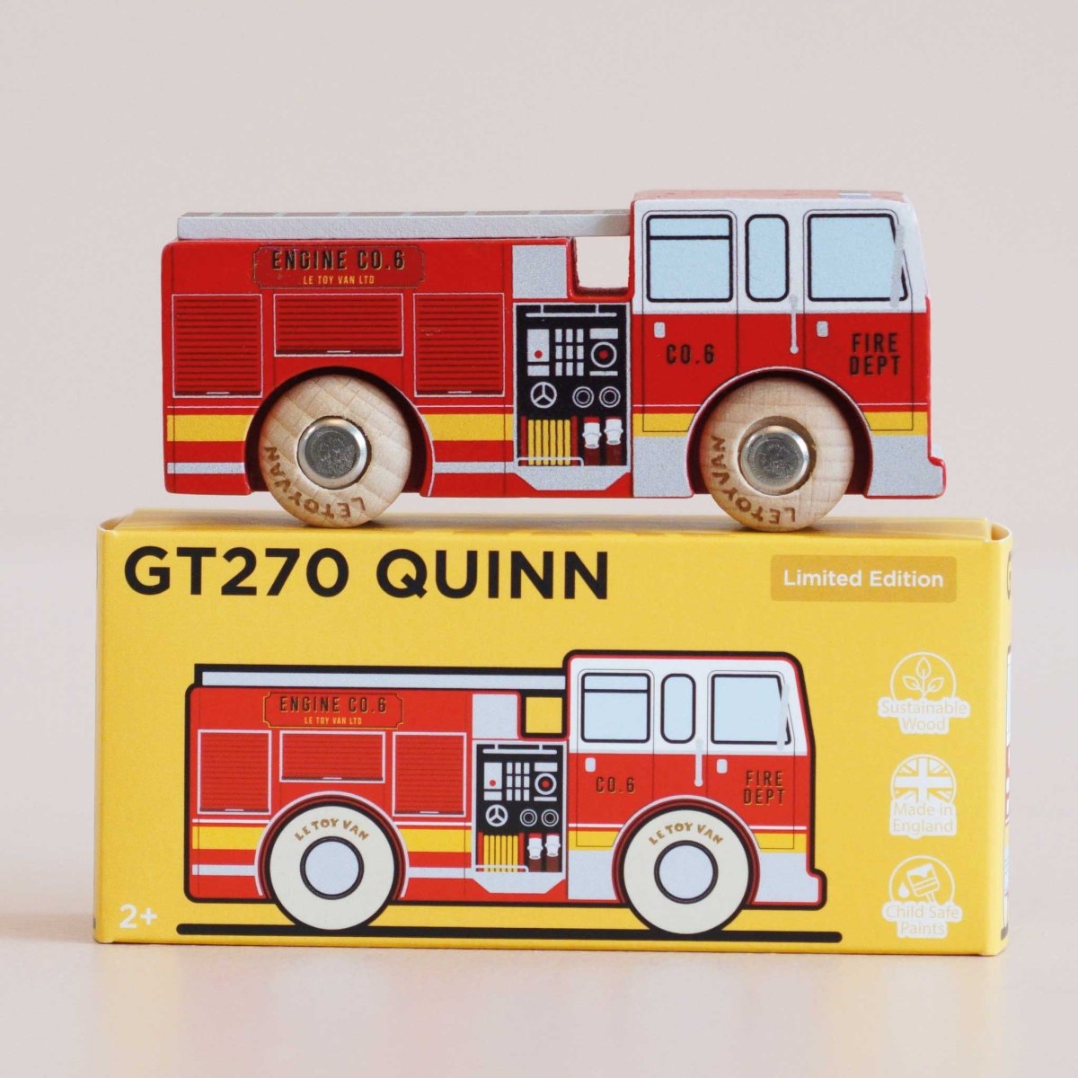 No. 44 GT270 Quinn Fire Engine - Le Toy Van, Inc. Toys sold by Rosebud & Jo