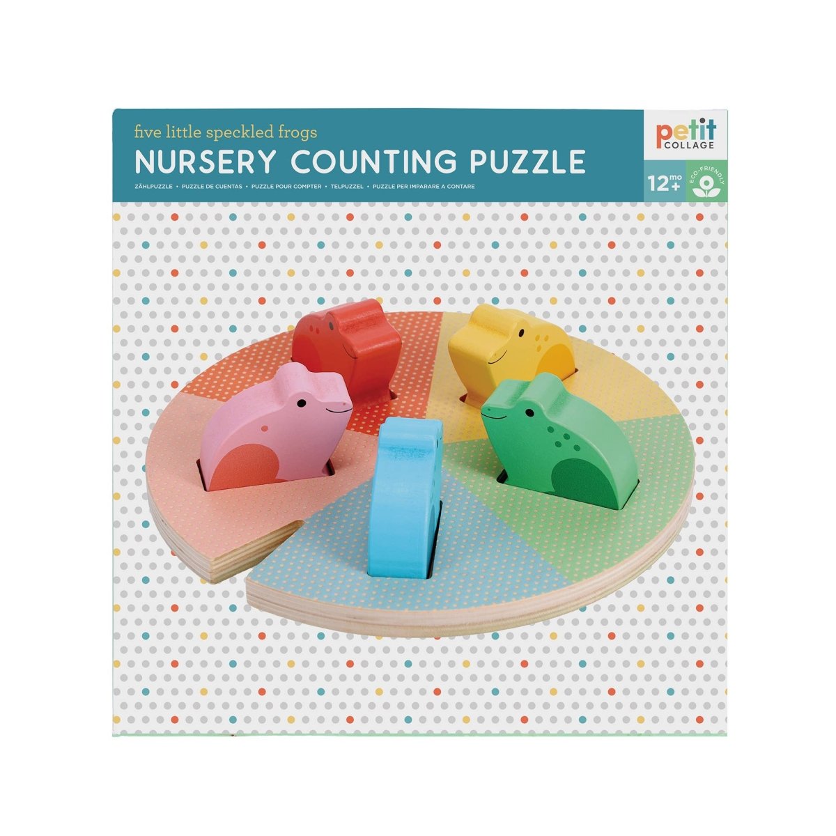 Nursery Counting Puzzle: Five Little Speckled Frogs - Chronicle Books Toys sold by Rosebud & Jo