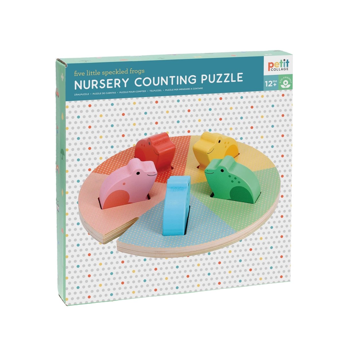 Nursery Counting Puzzle: Five Little Speckled Frogs - Chronicle Books Toys sold by Rosebud & Jo