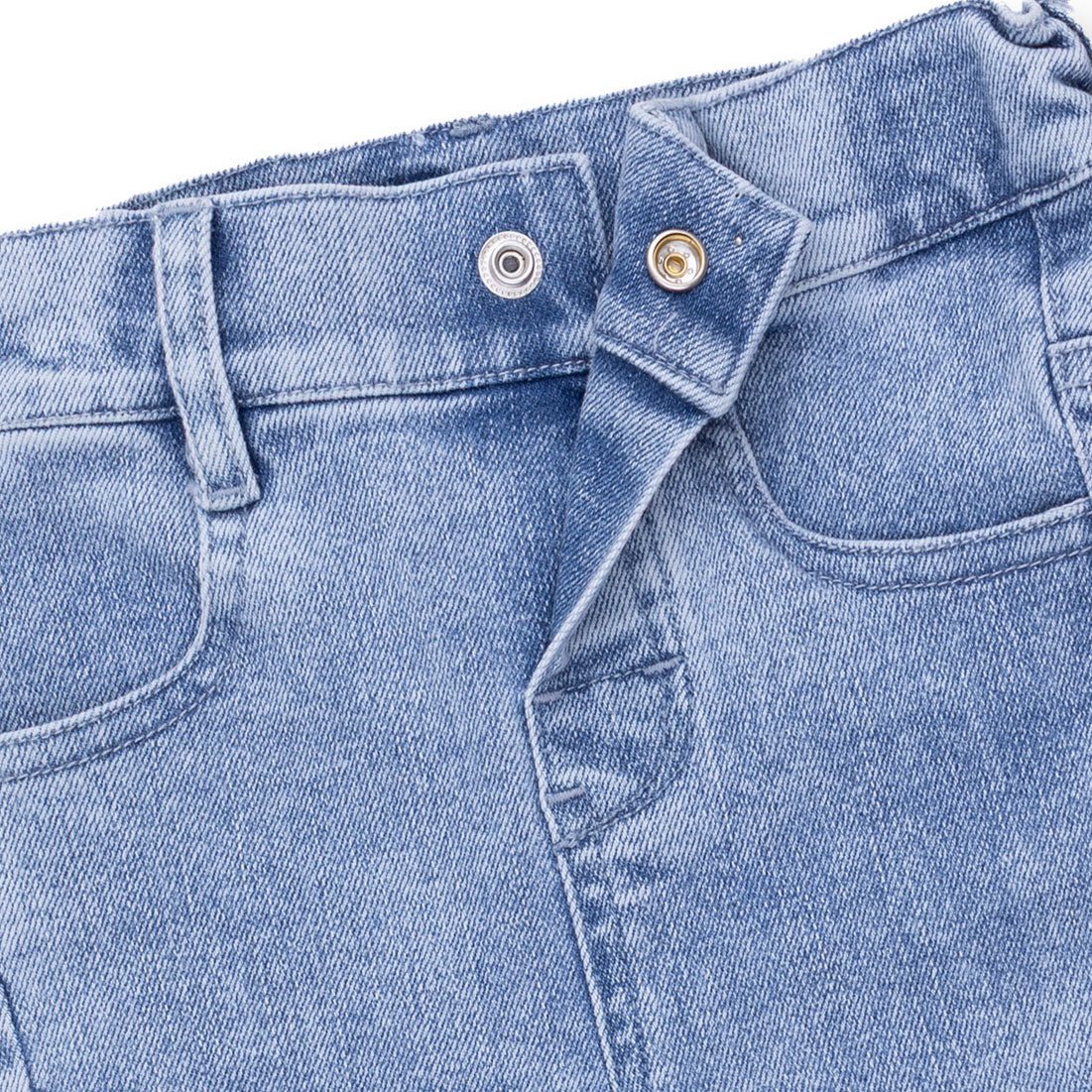 Old School Blue Stretch Denim - Adjustable Pants - Angel Dear Bottoms sold by Rosebud & Jo