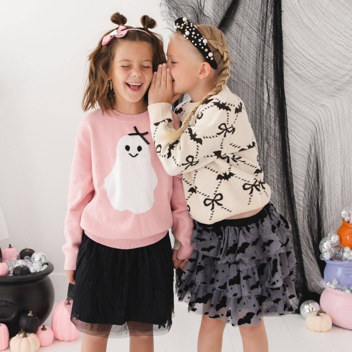 Onyx Bow Tutu Skirt - Kids Boutique Clothing - Halloween - Sweet Wink Bottoms sold by Rosebud & Jo