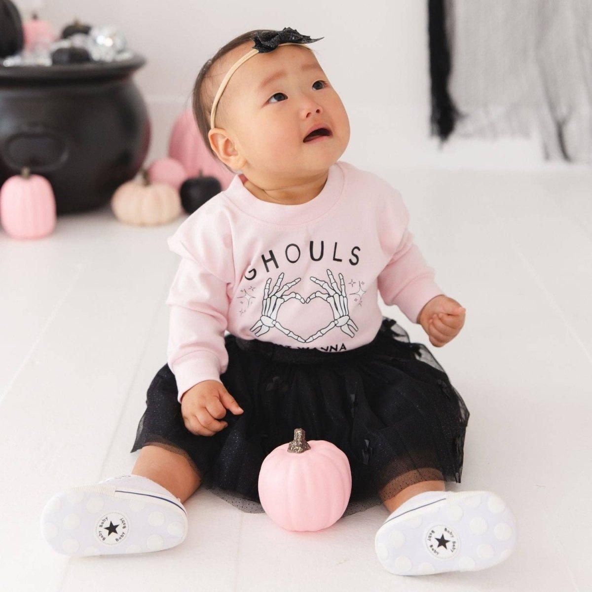 Onyx Bow Tutu Skirt - Kids Boutique Clothing - Halloween - Sweet Wink Bottoms sold by Rosebud & Jo