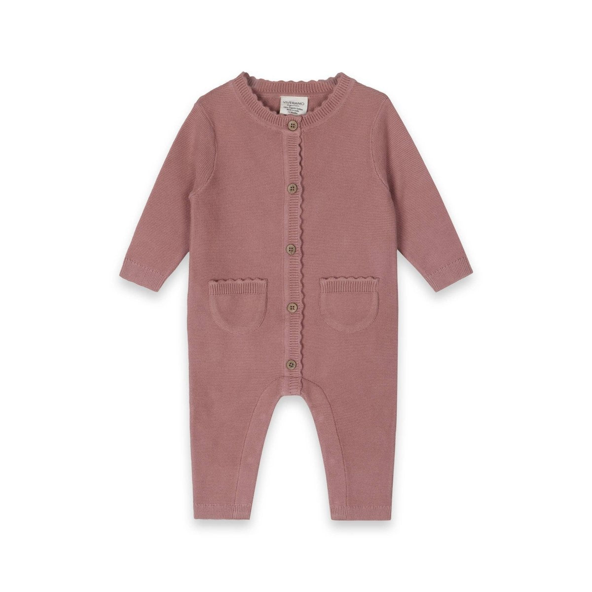 Organic Chunky Knit Baby Jumpsuit - Viverano Organics Baby & Toddler Clothing sold by Rosebud & Jo