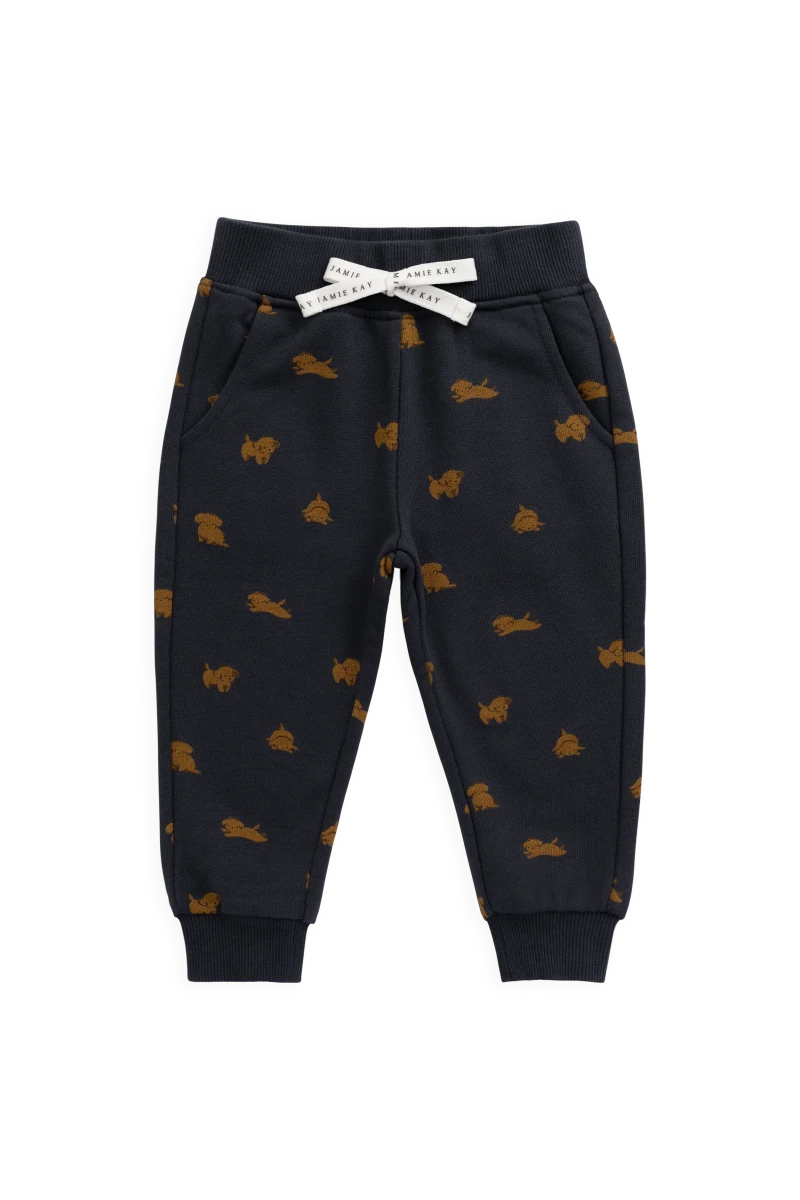 Organic Cotton Nash Track Pant - Playful Milo Captain - Jamie Kay Bottoms sold by Rosebud & Jo