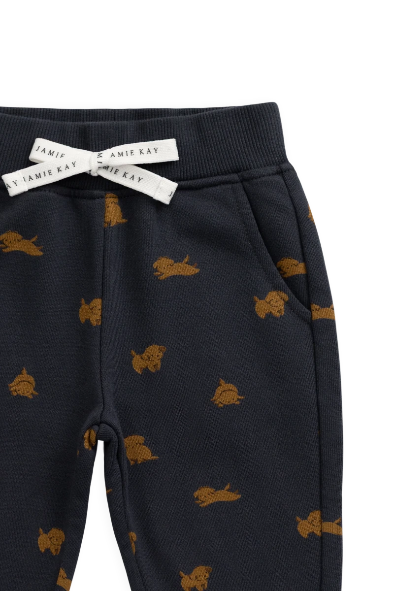 Organic Cotton Nash Track Pant - Playful Milo Captain - Jamie Kay Bottoms sold by Rosebud & Jo