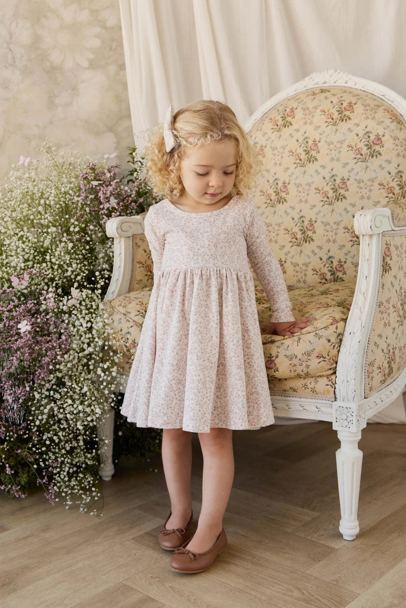 Organic Cotton Tallulah Dress - Posy Milk - Jamie Kay Dresses sold by Rosebud & Jo
