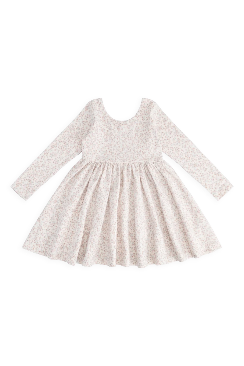 Organic Cotton Tallulah Dress - Posy Milk - Jamie Kay Dresses sold by Rosebud & Jo