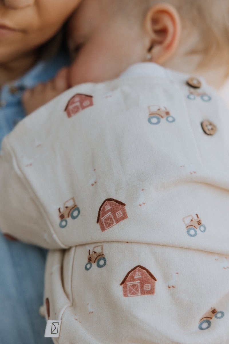 Organic French Terry Sweatshirt in Farm - Dear Hayden Baby & Toddler Clothing sold by Rosebud & Jo