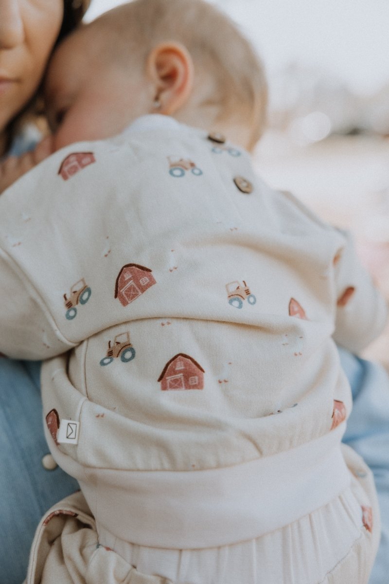 Organic French Terry Sweatshirt in Farm - Dear Hayden Baby & Toddler Clothing sold by Rosebud & Jo
