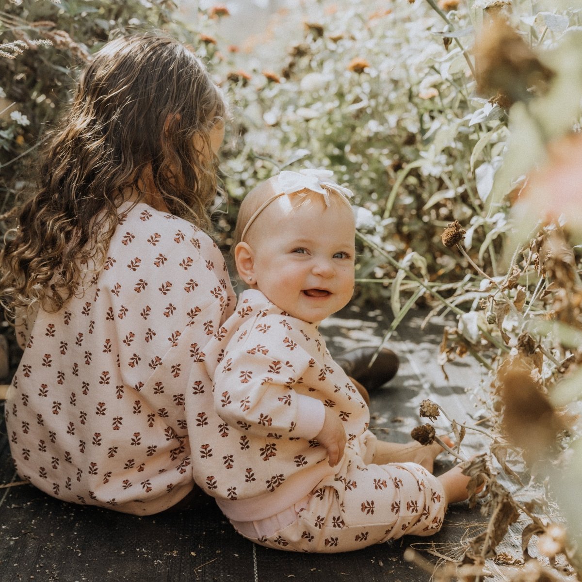 Organic French Terry Sweatshirt in Wild Rose - Dear Hayden Baby & Toddler Clothing sold by Rosebud & Jo