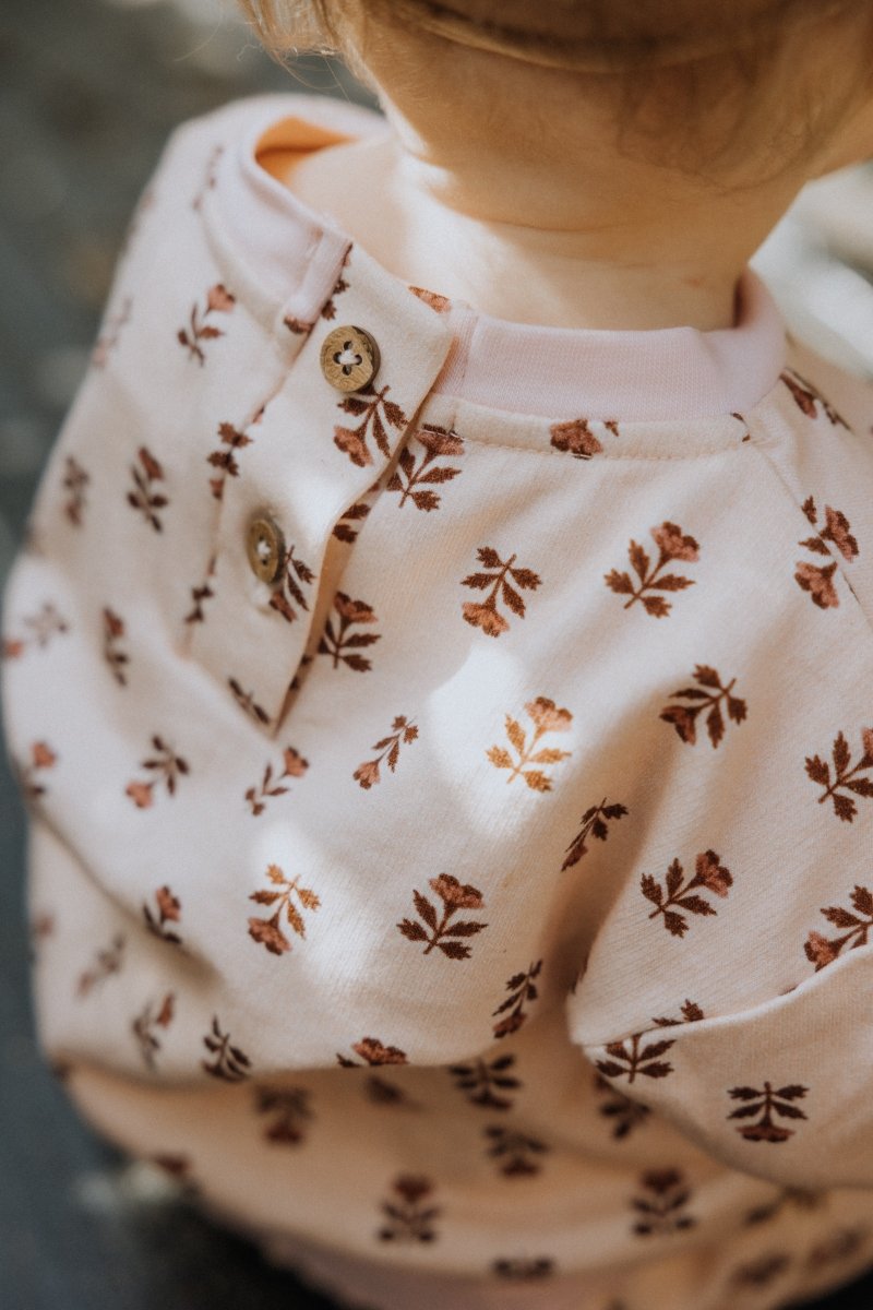 Organic French Terry Sweatshirt in Wild Rose - Dear Hayden Baby & Toddler Clothing sold by Rosebud & Jo