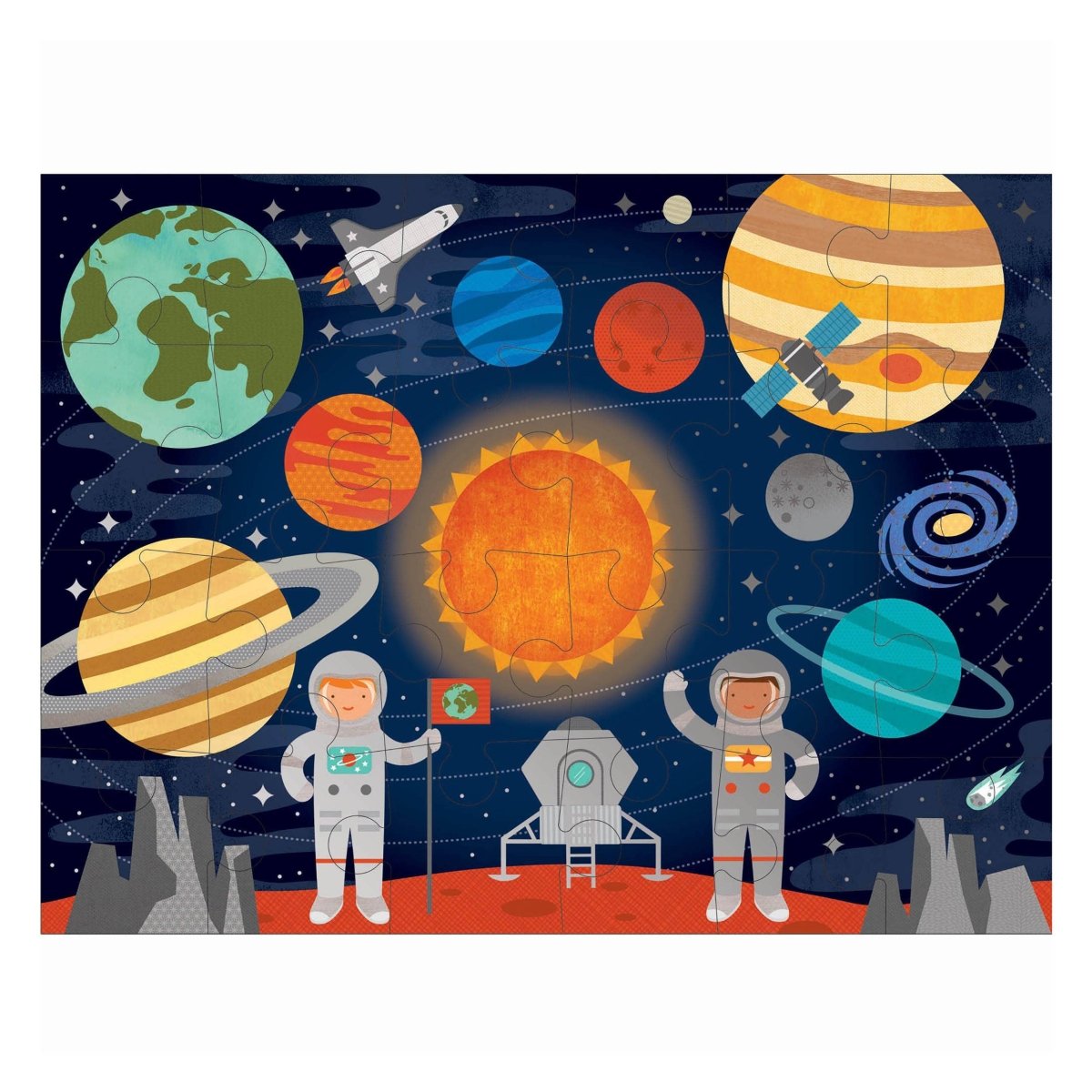 Outer Space 24-Piece Floor Puzzle - Chronicle Books Toys sold by Rosebud & Jo