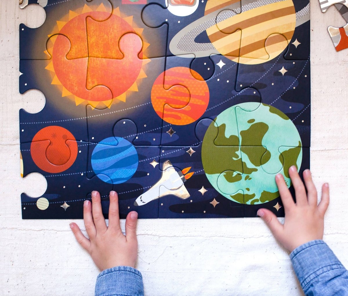 Outer Space 24-Piece Floor Puzzle - Chronicle Books Toys sold by Rosebud & Jo