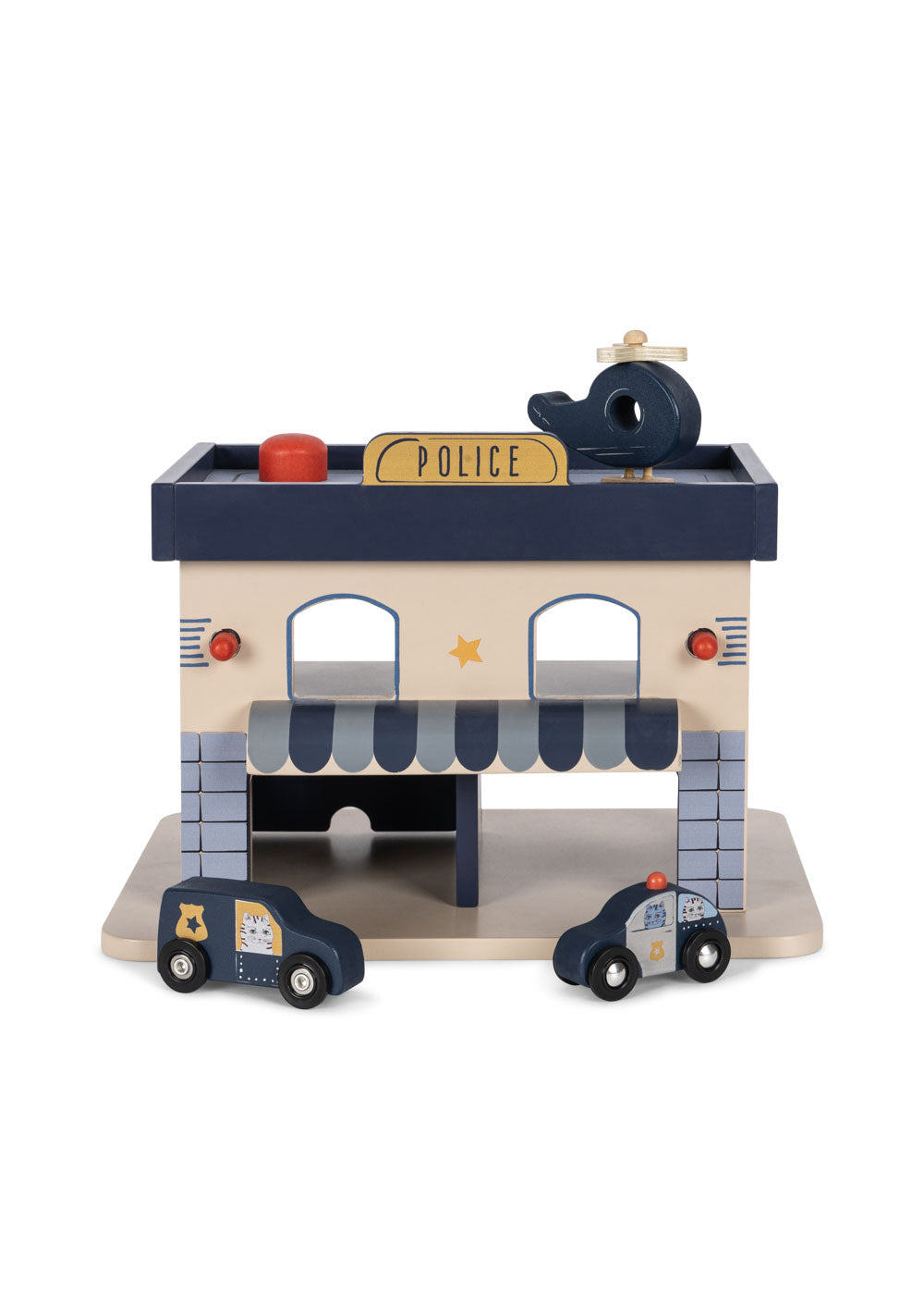 Wooden Police Station Playset