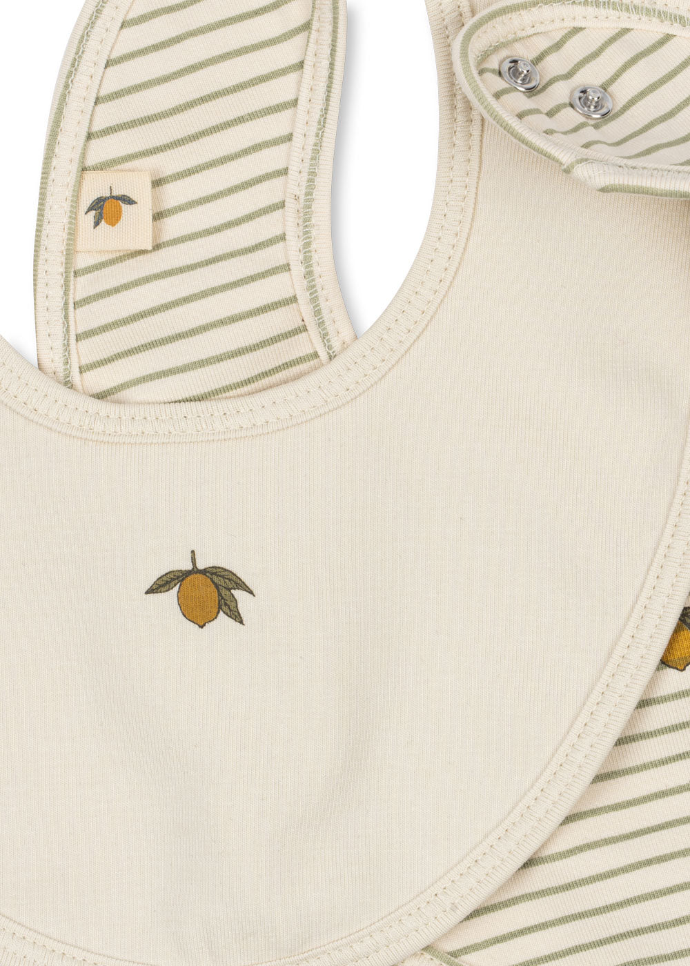 Tea Stripe 2-Pack Bibs