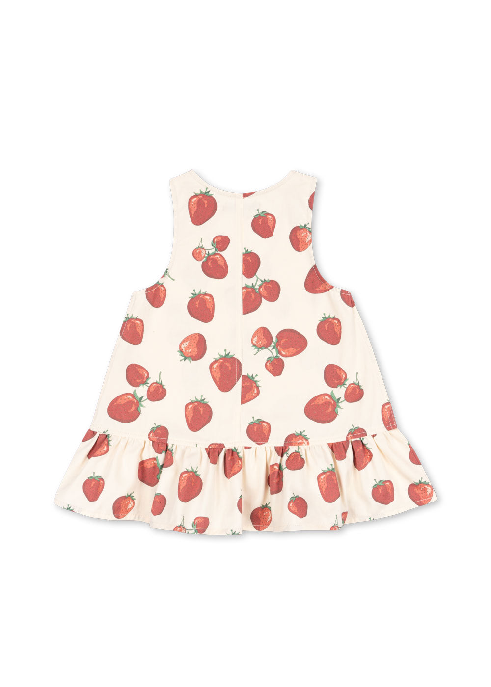 Strawberry Sleeveless Organic Cotton Dress