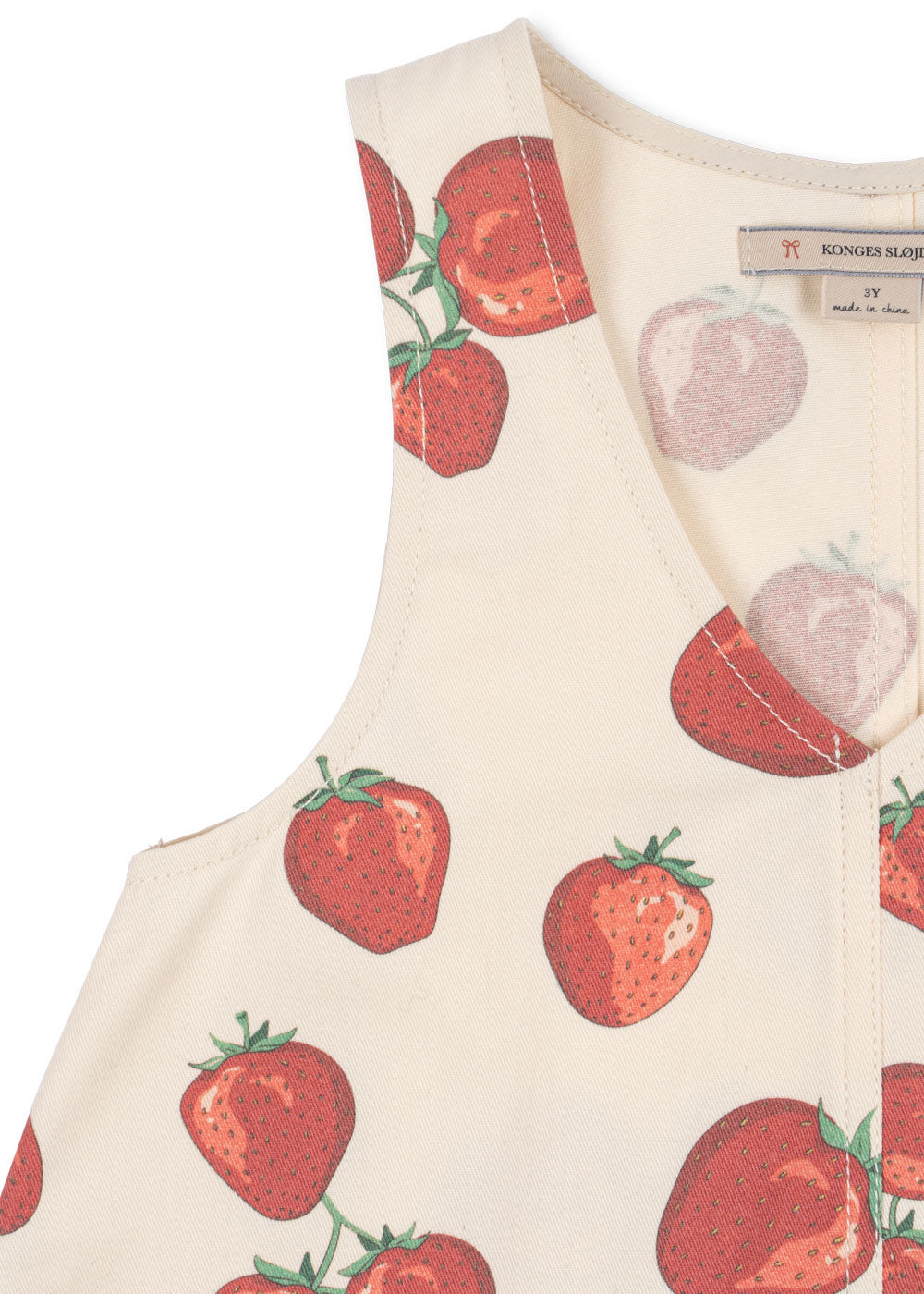 Strawberry Sleeveless Organic Cotton Dress