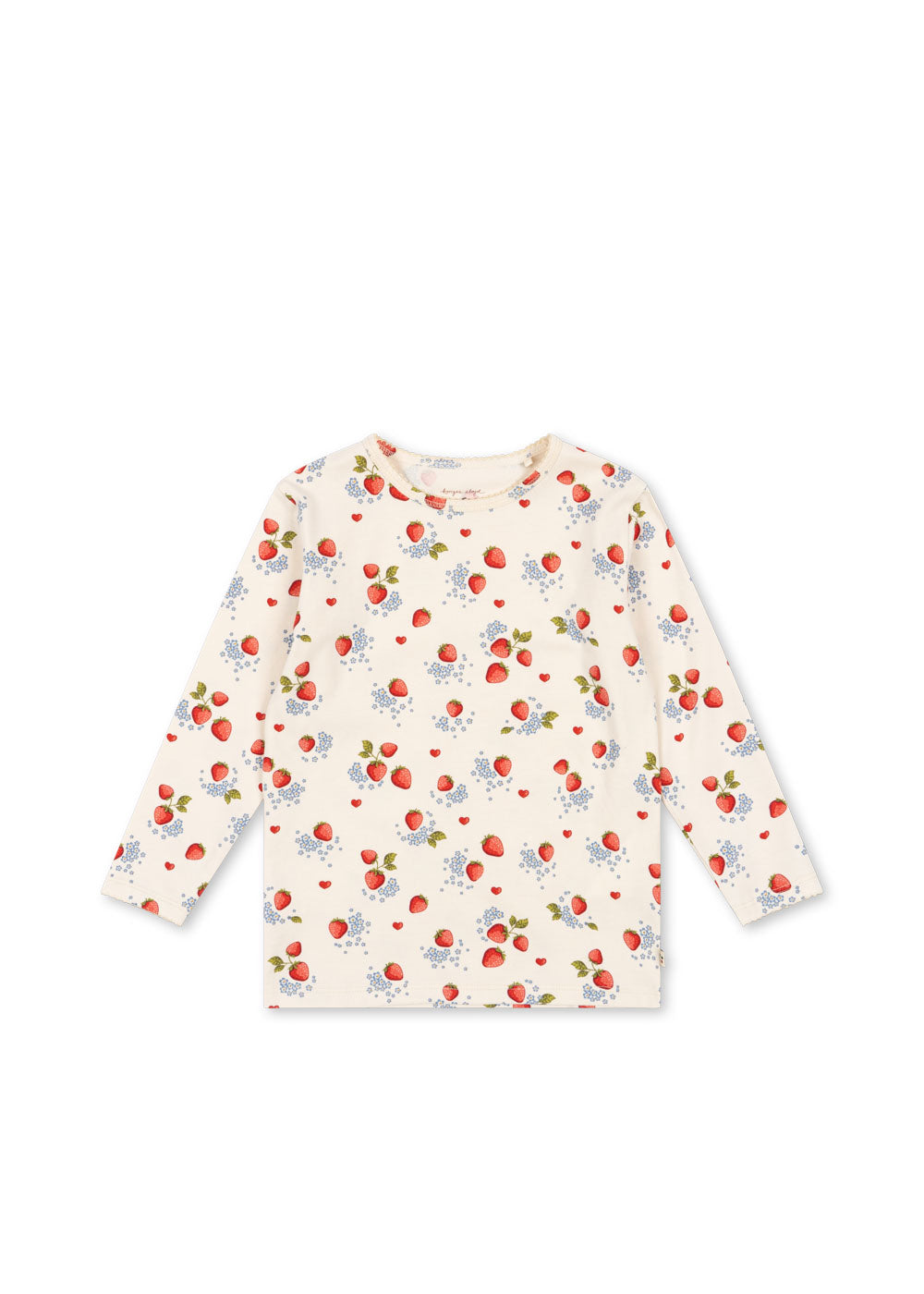 Strawberry Marmalade Long Sleeve Cotton Blouse