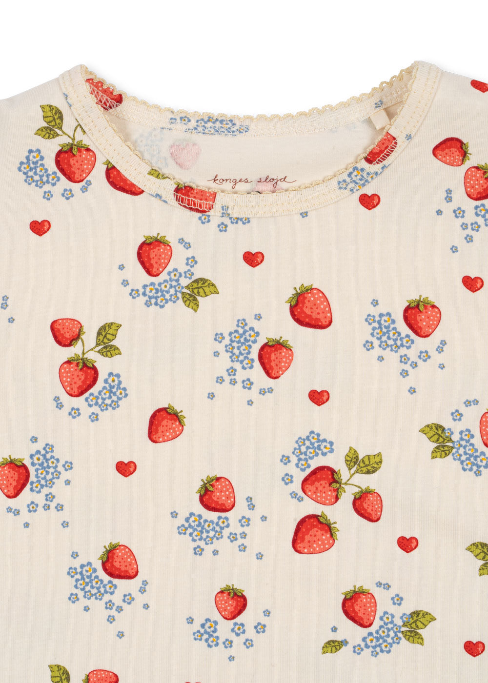 Strawberry Marmalade Long Sleeve Cotton Blouse