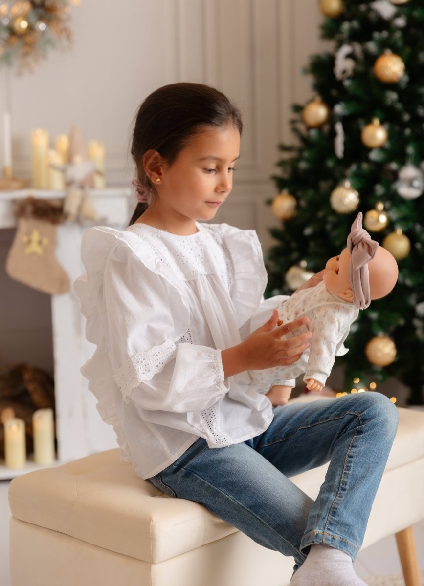 Paola Reina: Alex & Sonia Doll - Floral Outfit and Headband - Shine on me Distribution Toy sold by Rosebud & Jo