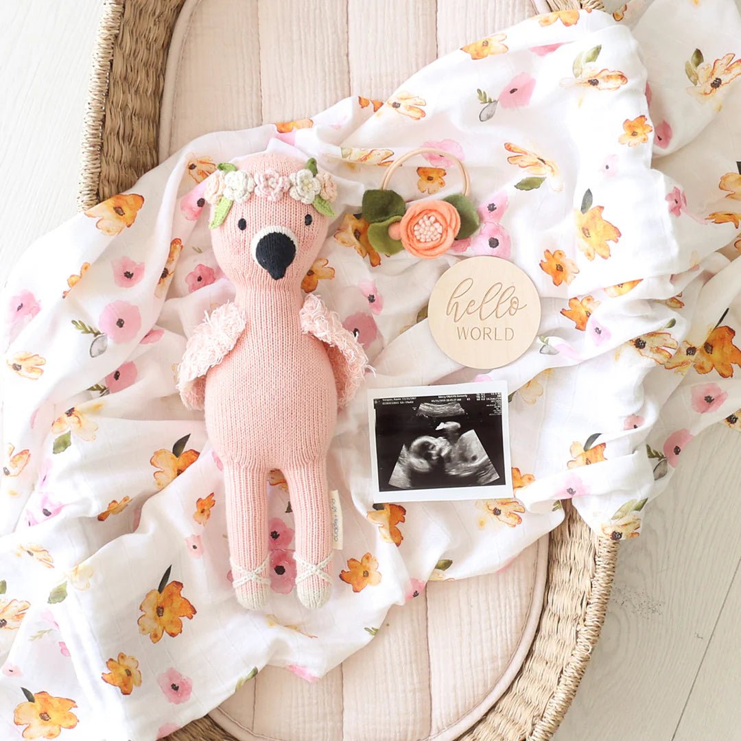 Penelope the Flamingo - Cuddle + Kind Toys sold by Rosebud & Jo
