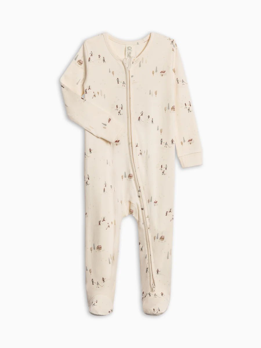 Peyton Zipper Sleeper in Pond Hockey - Colored Organics Baby & Toddler Clothing sold by Rosebud & Jo