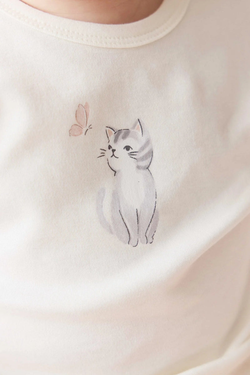 Pima Cotton Aude Tee - Little Moon Parchment - Jamie Kay Baby & Toddler Clothing sold by Rosebud & Jo