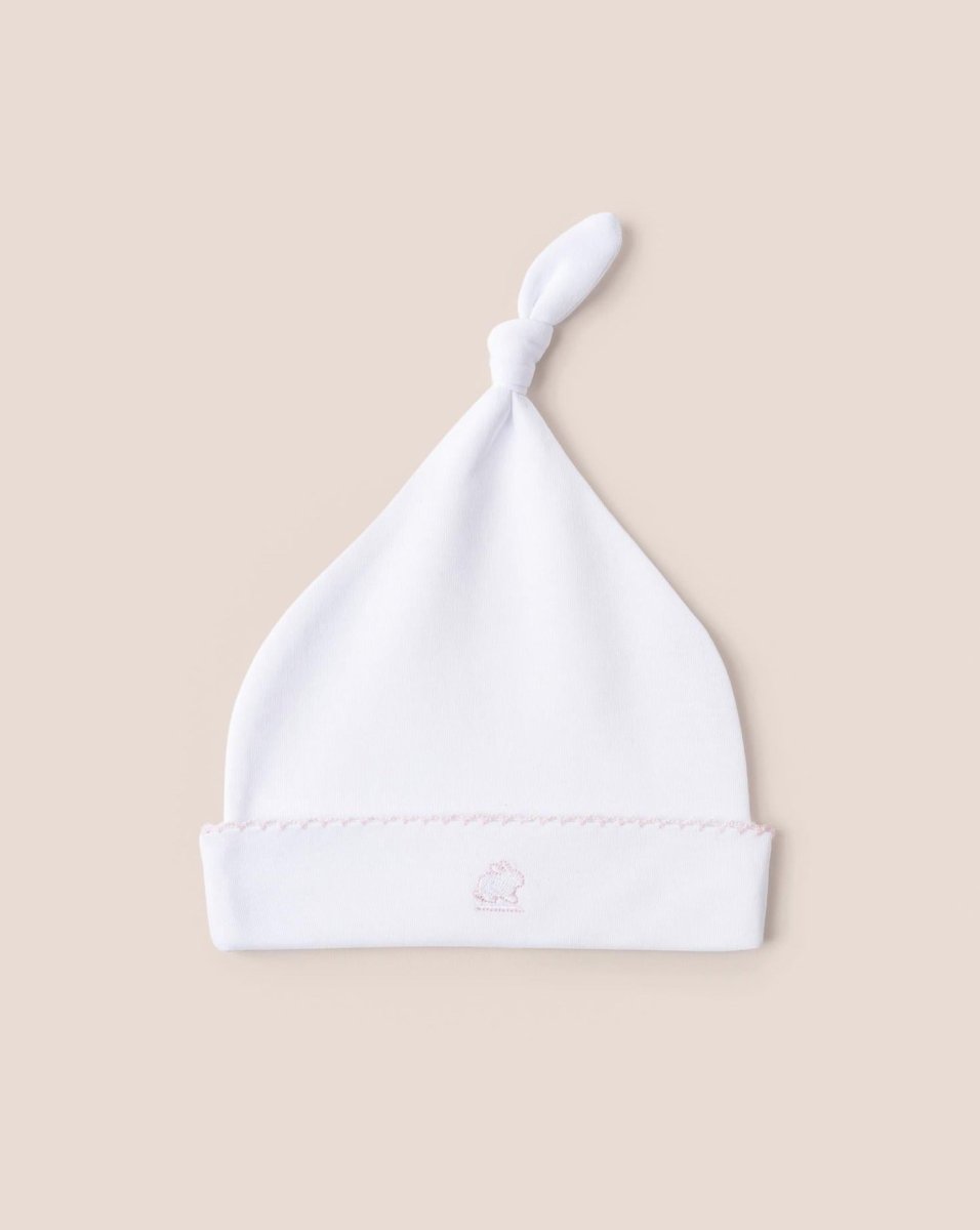 Pima Cotton Top Knot Beanie - babycottons sold by Rosebud & Jo