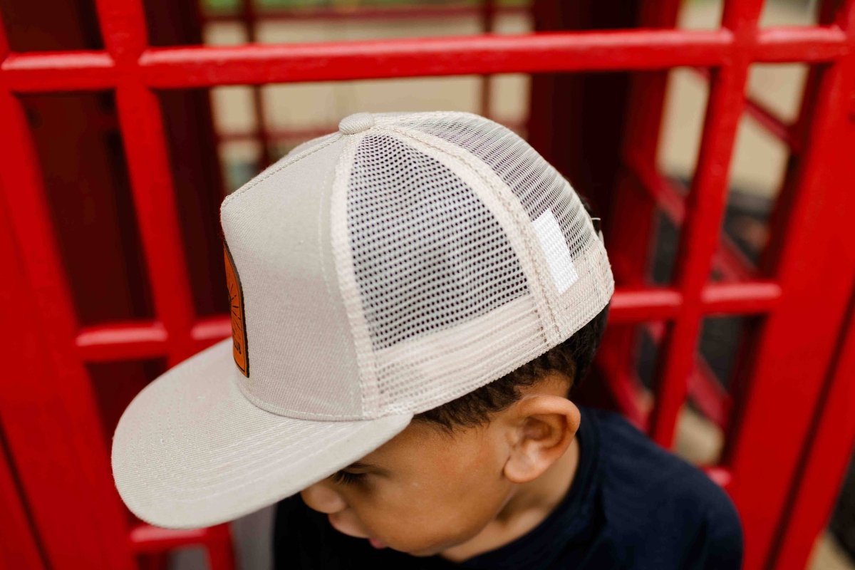 Pint Sized Pizza Club Leather Patch Hat - Left Grain Hat sold by Rosebud & Jo